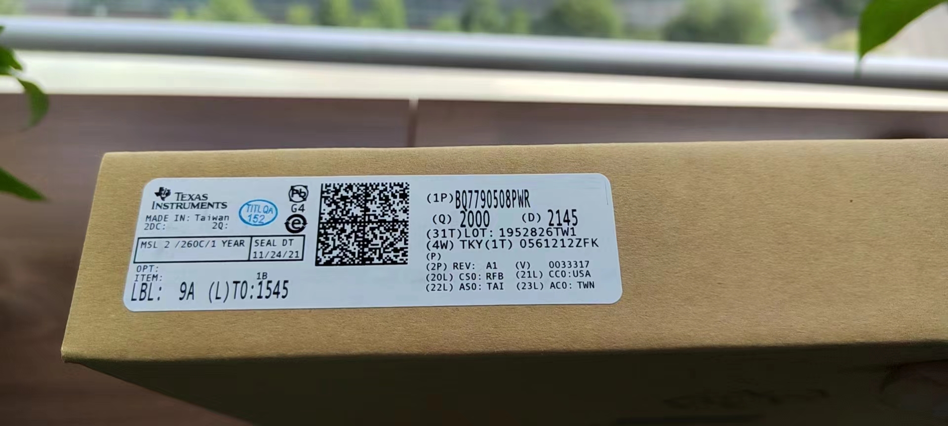 BQ7790508PWR   TI   电池管理芯片。